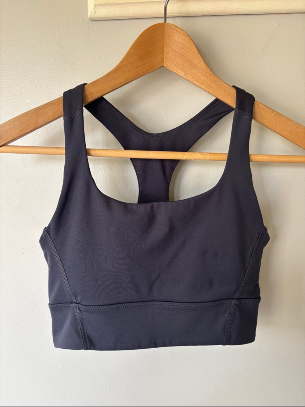 H&M Move Charcoal Navy Blue Supportive Racerback Sports Bra Size XS
